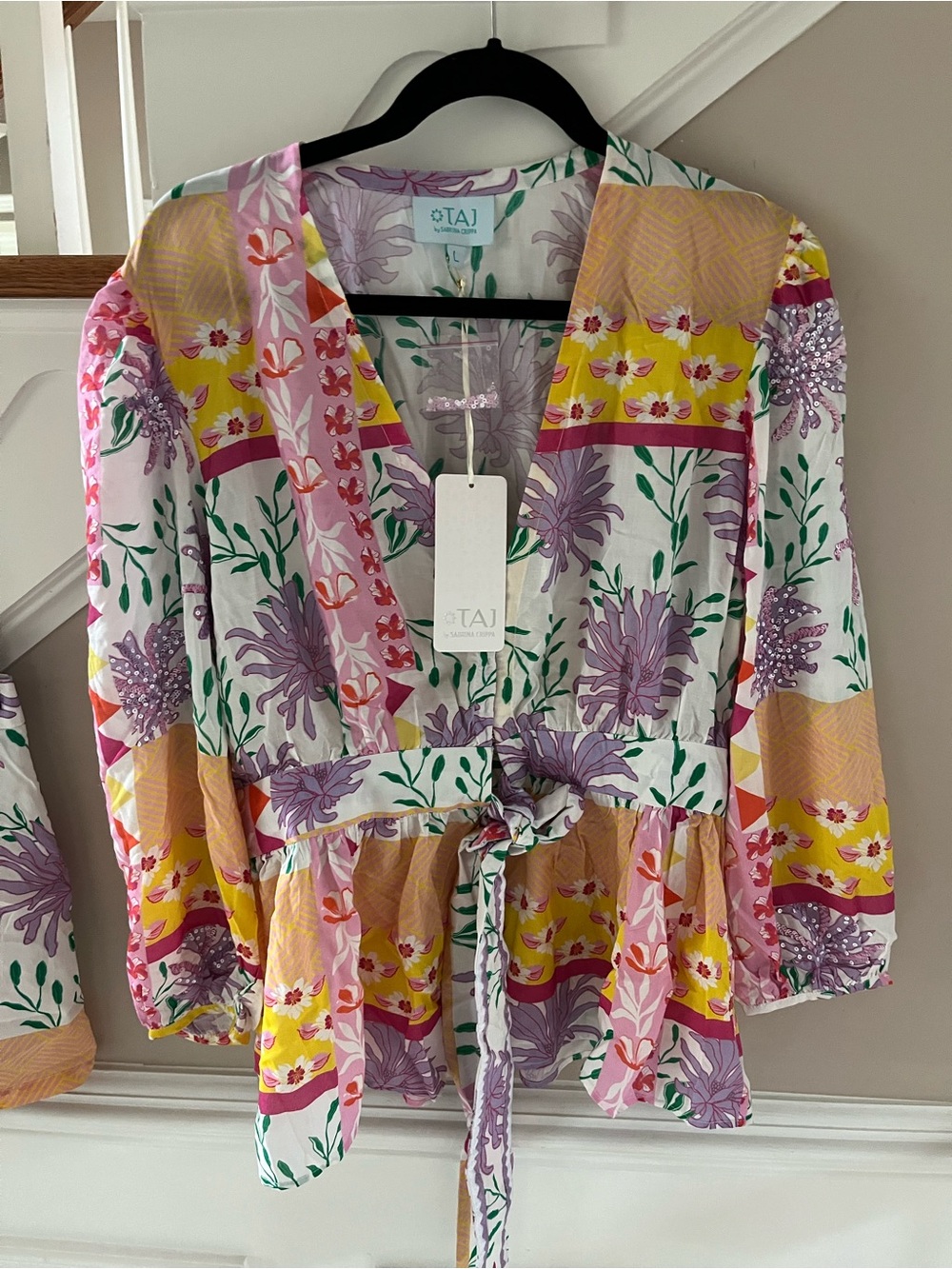 NEW BUNDLE TAJ by Sabrina Crippa Multicolor Floral Wrap